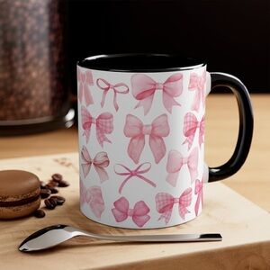 Coquette Mug Pink Mug Cute Bow Mug Gift For Mom Present for Coffee
